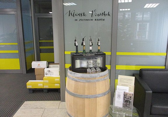 Vinothek in der Tourist Information