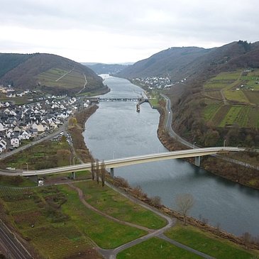 Aussicht auf Neef vom Petersberg