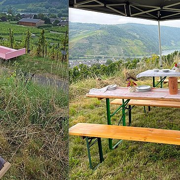 Weinprobe mit Aussicht