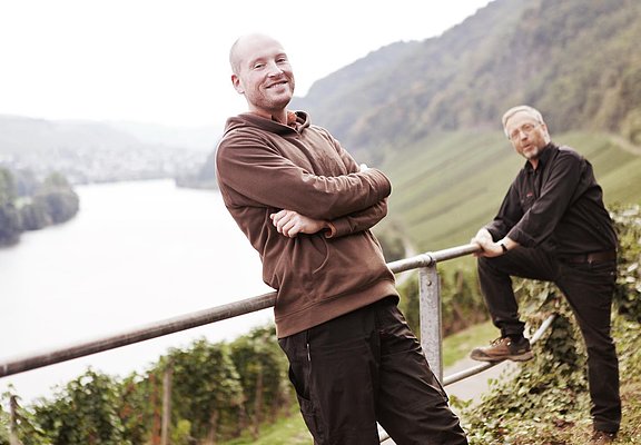 Winzer vor Mosel