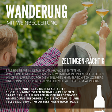 Plakat Weinlagenwanderung
