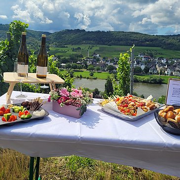 Weinpicknick im Weinberg