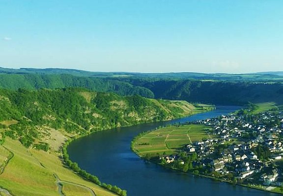 Blick auf Piesport-Niederemmel