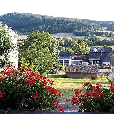 Blick vom Balkon