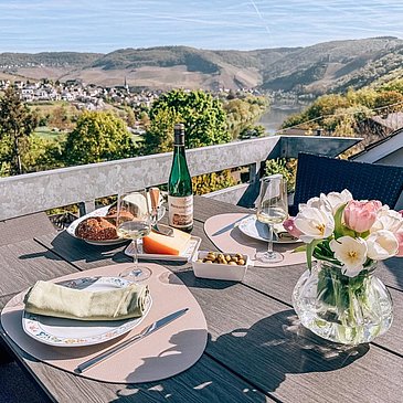 Blick vom Balkon