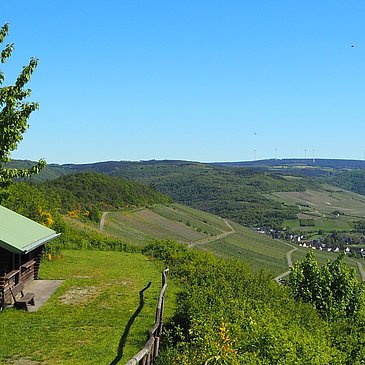 Schutzhütte entlang des Weges
