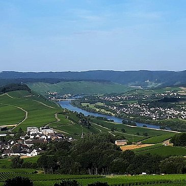 Blick über den Ortsteil Monzel