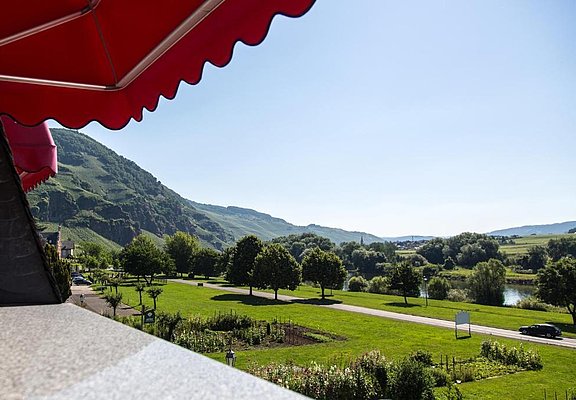Blick vom Hotel
