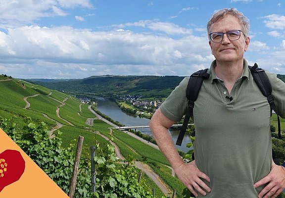 Wandern an der Mosel auf dem Klettersteig in Erden