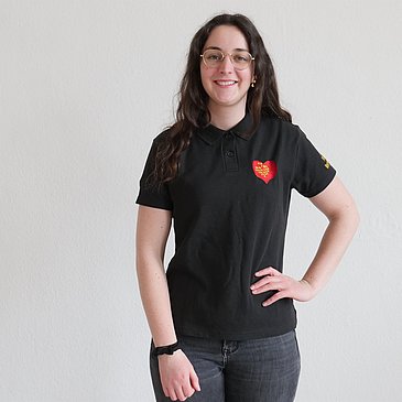 Poloshirt schwarz Damen