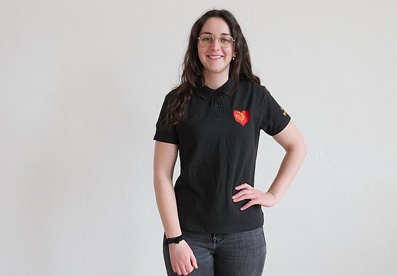 Poloshirt schwarz Damen