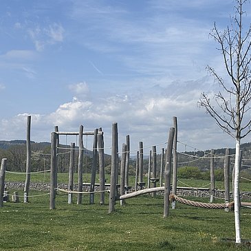 Klettergeräte beim Rastplatz