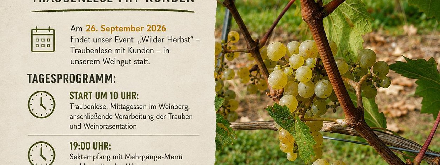 Flyer Wilder Herbst