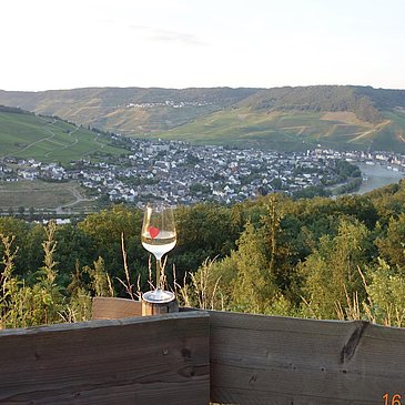 Blick auf Bernkastel von der Andeler Hütte