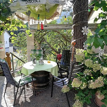 Sitzecke Weingut Marx