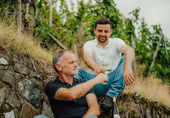 Winzer im Weinberg