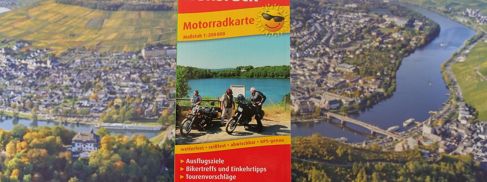 Motorradkarte Eifel - Mosel - Hunsrück - deutsch