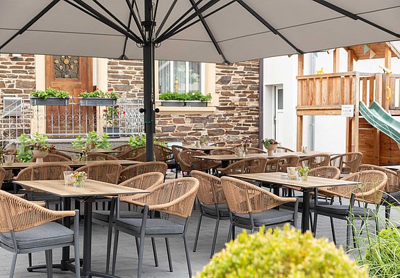 Außenbereich Restaurant Kiebel