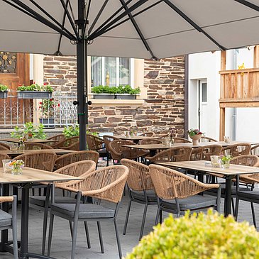 Außenbereich Restaurant Kiebel