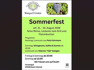 Sommerfest im Weingut
