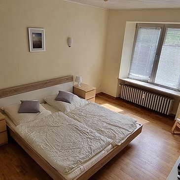 Schlafzimmer 1 im Erdgeschoss