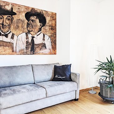 Wohnzimmer Loft Schlafsofa