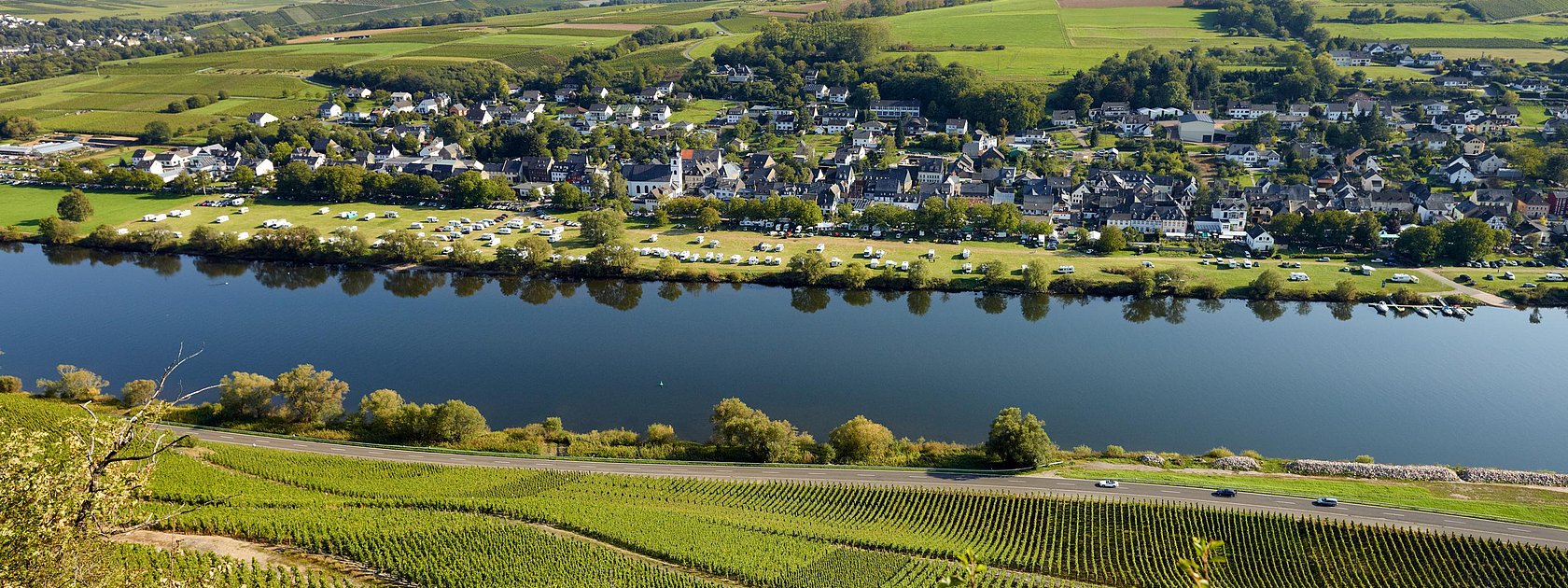 Blcik auf Brauneberg an der Mosel