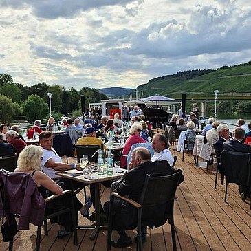 Außendeck auf dem Schiff