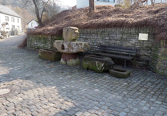 Blasius Brunnen im Urlaubsort Klausen