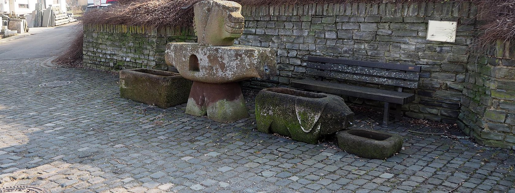 Blasius Brunnen im Urlaubsort Klausen