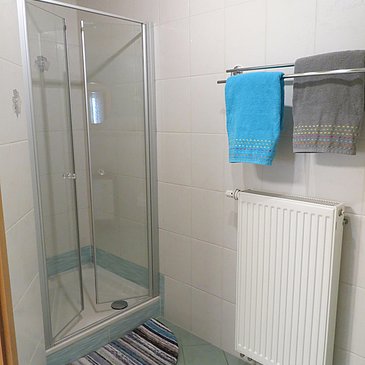 Blick zur Dusche