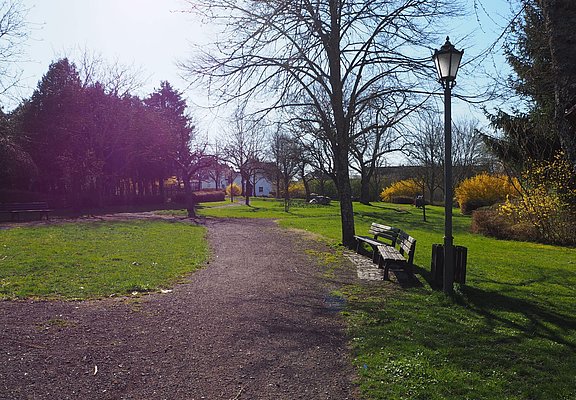 Bügerpark in Longkamp Frühjahr