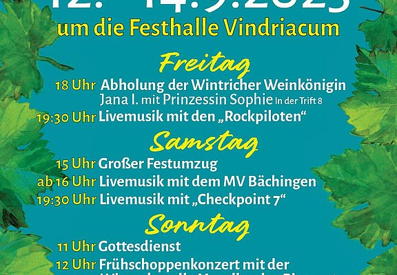 Plakat Wintricher Weinfest